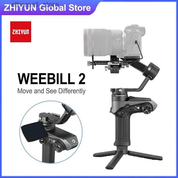 Stabilisateurs Zhiyun Weebill 2 stabilisateur de cardan portatif à 3 axes avec écran pour appareil photo sans miroir DSLR Nikon Panasonic Q231116