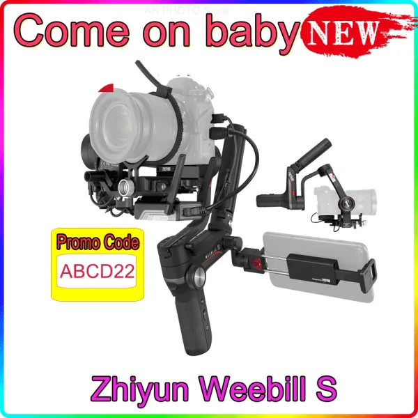 Estabilizadores Zhiyun Weebill S 3axis Handheld Gimbal Imagen Estabilizador de transmisión para video en vivo Vlog Mirrorless Gimbal