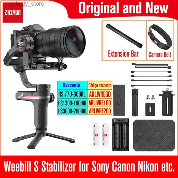 Estabilizadores Zhiyun Weebill S SLR/estabilizador de cardán para cámara sin espejo A7M3 A7III A7R3 Nikon Z6 Z7 Panasonic GH5 GH5s Canon Q240319