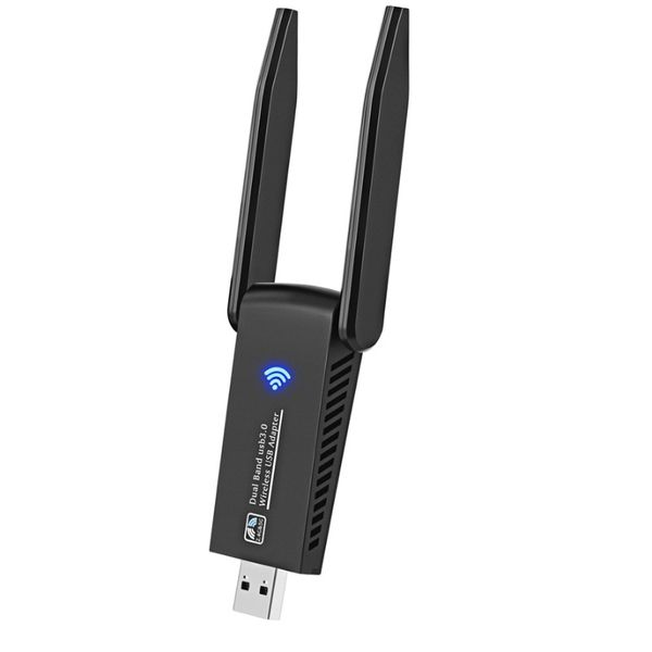 Estable 1300M más rápido señal fuerte escritorio portátil Wifi receptor USB 3,0 unidad gratis 2,4G/5,8G adaptadores de red inalámbrica de doble banda