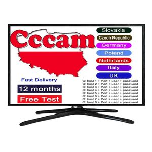 Stabiele Europe Server 8 regels CCCAM EggloD voor Portugal Polen Oscam Europea Duitsland voor satelliet -tv -ontvanger gratis test