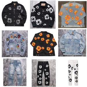 stapel jeans man denim scheur ontwerper dames paars voor man polo jas mode zomer gat joggingbroek borduurwerk recht ontwerp retro streetwear casual joggingbroek