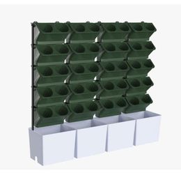 Maceta apilable para flores, maceta Vertical para colgar en la pared, plantas suculentas, jarrón bonsái, decoración del hogar para jardín Y2007235815564