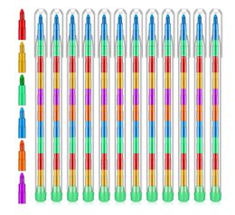 Stapelbare schilderpen bouwbare regenboog crayon kerstfeest paasverjaardagsfeestje voorkeur goodies tas vullers