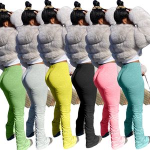 leggings empilés joggers pantalons de survêtement empilés femmes pantalons froncés legging jogging femme pantalons empilés femmes pantalons de survêtement pantalon YJL55