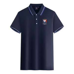 Stade Malherbe de Caen heren en dames polo's gemerceriseerd katoen korte mouw revers ademend sport-T-shirt LOGO kan worden aangepast