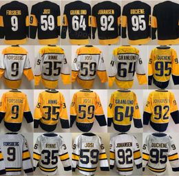 Stadium Series 35 Pekka Rinne Jersey 9 Filip Forsberg 59 Roman Josi 64 Mikael Granlund Matt Duchene Ryan Johansen Yellow White Hockey Men Winter Classic