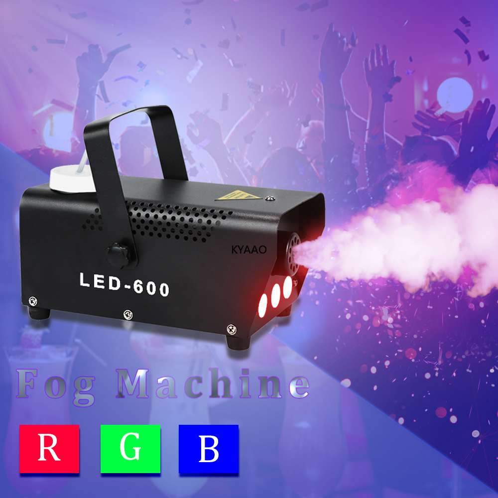 Stage Fog Machine Mini 500W Smoke Machine with Auto Mode and Remote Control Portable Fogger for Outdoor Parties Effect Indoor Disco Halloween Disinfection Weddings