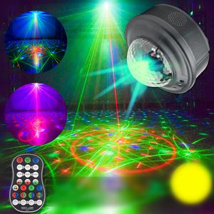 Boule magique LED à 90 motifs, éclairage de scène Disco DJ, activation sonore, projecteur Laser rvb, lumières de fête de noël