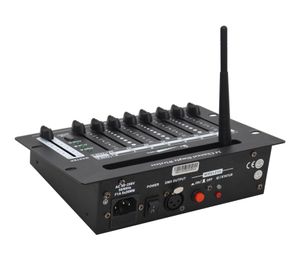 Control directo de iluminación de escenario con página ARRIBA/ABAJO Controlador de consola inalámbrico simple de 24 canales