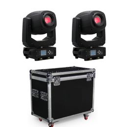 Podiumverlichting LED moving head lichtbundel spot wash zoom 2 stuks met flightcase verpakking335H