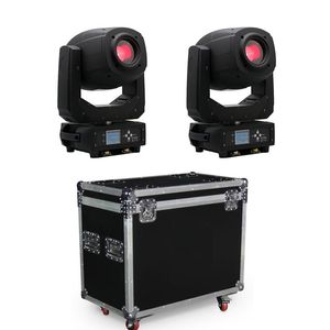 Podiumverlichting LED moving head lichtbundel spot wash zoom 2 stuks met flightcase verpakking217e