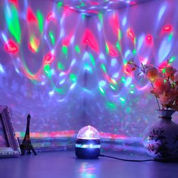 Lumières de scène colorées petites boules magiques lumière rotative LED LED BALBE LAMBRE DE NUMÉRIEUR DE NIGH
