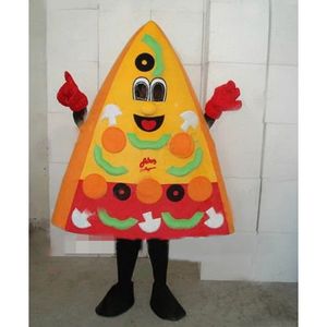 Performance sur scène bonne savoureuse pizza mascotte costume halloween Noël fantaisie de cargo de personnage
