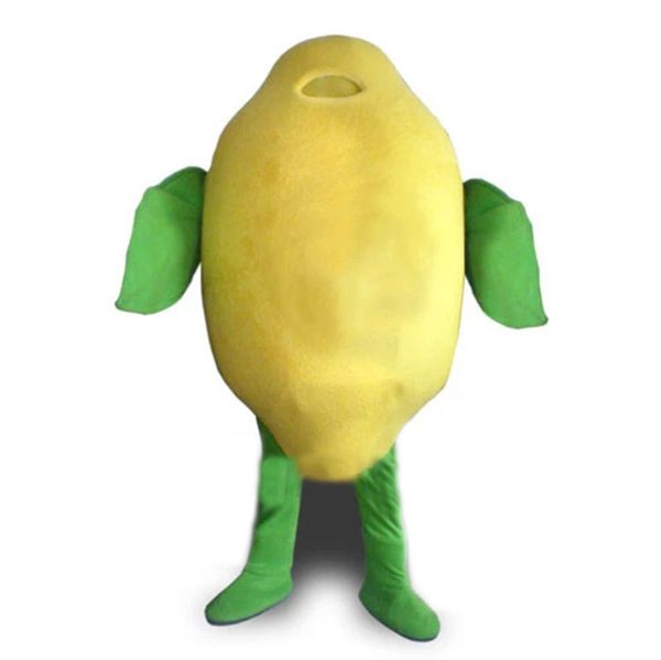 Disfraz de mascota verde de fruta de limón puesta en escena Halloween Navidad fiesta de lujo personaje de dibujos animados traje adulto mujeres hombres vestido carnaval Unisex adultos