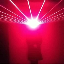 Podium Rode Laser Bril Bar Nachtclub DJ Voert Lichtgevende Bril Sfeer Prop 40 Balken
