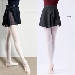 Stage Wear 10 couleurs adulte en mousseline de soie Ballet danse Tutu jupe femmes filles gymnastique Wrap formation jupes danse Faldas