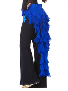 Wear 1pc Belly Dance de Belly Hip Scarf Belt Jupe Latin Nine Tail Performance Tassel Wave