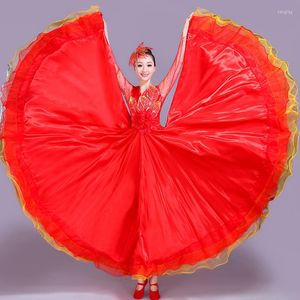 Stage Wear 2022 Costumes de flamenco pour femmes élégantes Big Swing Ballroom Dance Performance Vêtements Gypsy Robe Femme Rave Outfit VO1050