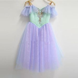 Stage Wear 2023 Kinderen Lilac Fairy Professional Ballet Tutu Ballerina Pancake Platter Classical Performance kostuum