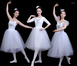 Etapa desgaste 2023 profesional ballet cisne lago tutu velo traje adulto falda puff blanco vestido clásico