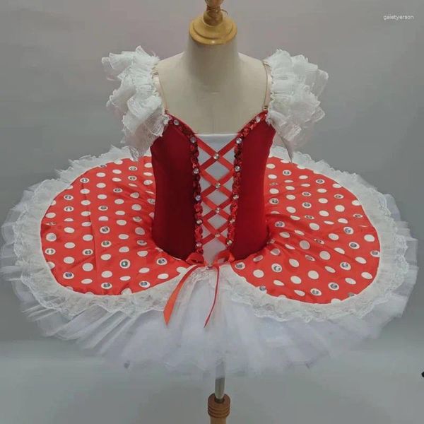 Stage Wear 2024 Adult Children Ballet Professional Tutu Swan Lago Pancake Ballerina Fiesta de baile Vestido