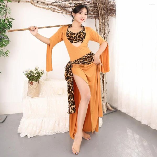 Wear 2024 Costume de danse du ventre Performance féminine Stick Roard Stick Egyptian Folk Custom Saidi Robe Robe Set