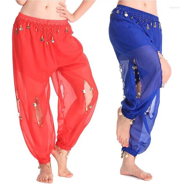 Stage Wear 2024 Bollywood 9 couleurs brillantes jupes de danse du ventre jupe balançoire costumes de danse professionnel Inde Bellydance pantalon