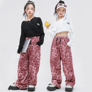 Stage Wear 2024 Costumes de danse Hip Hop pour enfants chemises lâches pantalons hip hop costume filles jazz performance moderne vêtements rave DQS15555