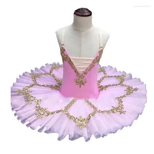 Stage Wear 2024 Songyuexia Enfants Swan Lake Dance Tutu Danseur Infant Girls Paillettes Jupe de ballet professionnel 3 couleurs