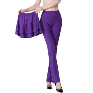 Stage Wear 2pcs Set Pantalon de danse Femmes Pantalon de ventre Femme Pantalon d'entraînement de danse Pantalon Tribal