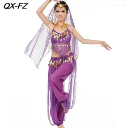 Wear 3pcs Femmes Costume de danse du ventre ensemble Bollywood Top Pantal Pantal