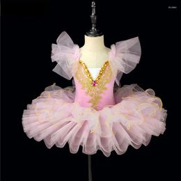 Bühnenkleidung 9 Farben Professionelles Ballett-Tanz-Tutu-Kleid Mädchen Schwanensee-Kostüm Ballerina Moderne Kostüme