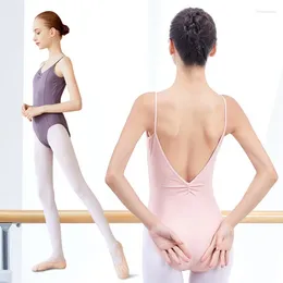 Stage Draag volwassen ballet training kleding kunsttest sling hoog heup body suit dans antenne yoga jumpsuit gymnastiek