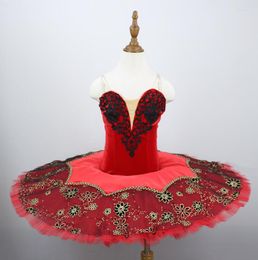 Stage Wear Adulte Noir Rouge Professionnel Ballet Tutu Costume Kitri Don Quichotte Tutus Jupe Classique Ballerine Enfants