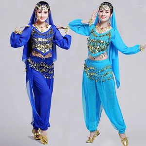 Stage Wear Adulte Oriental India Dance Vêtements Costume Femmes Costumes de danse du ventre Lady Bollywood Pantalon Multi Couleurs