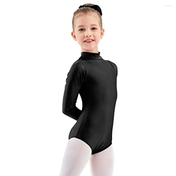 Wear sur scène Aoylisey Basic Ballet Dance Testhard Long Mancolis Long Gymnastique Gymnastique Bodys Spandex Performance Professional Performance Costumes