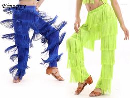 Arrivée Arrivée Samba Tassel Costumes de danse latin Girls Salsa Ballroom Fringe Pants costume Robe de danse adulte