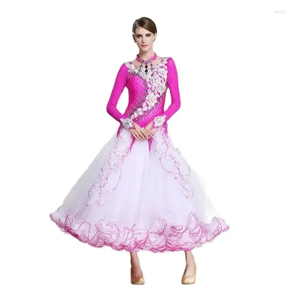 Etapa desgaste B-15133 vestidos de competición de baile de salón mujeres vestido latino moderno estándar para la venta