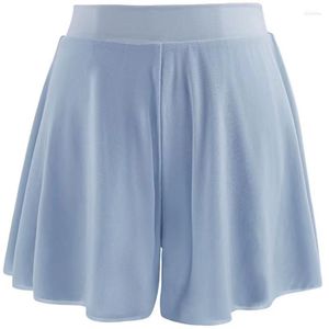 Stage Wear Ballet Dans Broek Hoge Taille Flanging Afslanken Praktijk Boxer A-lijn Shorts Volwassen Nylon Stof