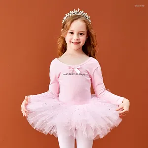 Stage Wear Ballet Dress Girls Peuter Lotard Pink Gymnastics Tuchards For Kids Tutu Rooks