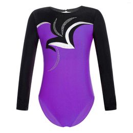 Toneelkleding Ballet Gymnastiek Turnpakje voor meisjes Kunstschaatsen Dans Unitards Eendelige atletische kleding SportkledingJumpsuitkostuums