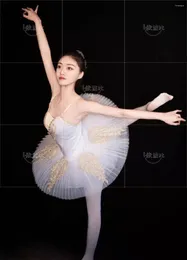 Stage Draag Ballet Rok Performance Kleding Swan Lake Tutu Fluffy Yarn Sling Adult Professional