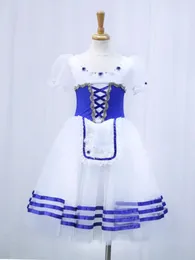 Stage Wear Ballet Tutu Tutu Dress Giselle Blue Performance Dance Dance Competición