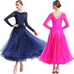 Stage Wear Ballroom Dance Dress for Woman Competition Performance Performance Standaard Eveing ​​Party Clothing