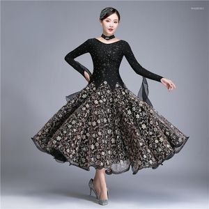 Vêtements de scène robe de danse de salon pour les femmes vêtements de danse d'aile Costumes modernes valse Tango