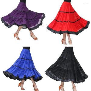 Stadiumkleding Stijldansen Kostuum Lange Rokken Competitie Dames Walsdans Rok Moderne Standaard Tangodanskleding voor dames