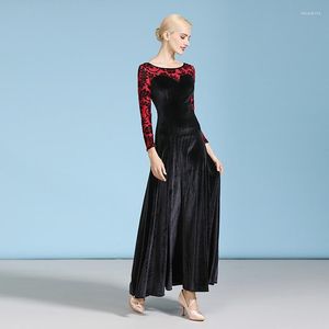 Vêtements de scène robe de salon valse danse pour danser Tango Costumes paillettes vêtements Flamenco