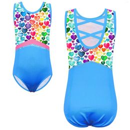 Stage Wear BAOHULU Gymnastique Justaucorps pour filles Performance Dancewear Ballerine Pratique Tenue Sans Manches Professionnel Ballet Vêtements