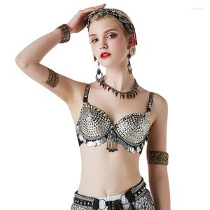 Stage Draag Belly Dance Bra Dames Sequin kralen Top Samba Carnival Costuums Nightclub Rave Outfits Pole Gogo Dancer Party Exotic